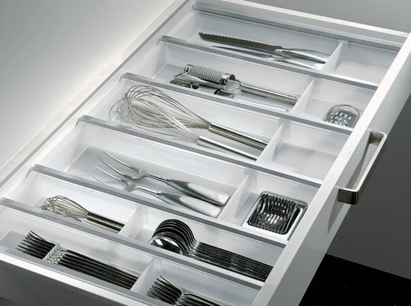 Cutlery trays "FLEX LINE", White
