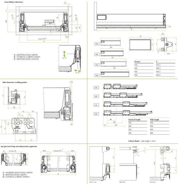 „TEN“ drawer H-90 mm