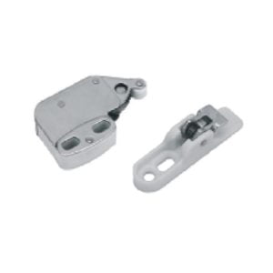 “Touch latch” system for unsprung hinges