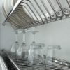 Two shelves dish rack in stainless steel 1