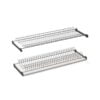 Two shelves dish racks chrome plated without aluminum frame