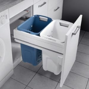 Pull out system for laundry, for 450 mm cabinet