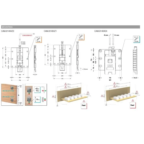 Wall panel hanging hanger 814Z