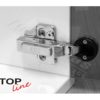 "TOP LINE" 95° mini hinge for glass doors