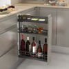 Pull-out bottle side runners "Menage confort FLAT"
