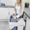 Pull out system for laundry