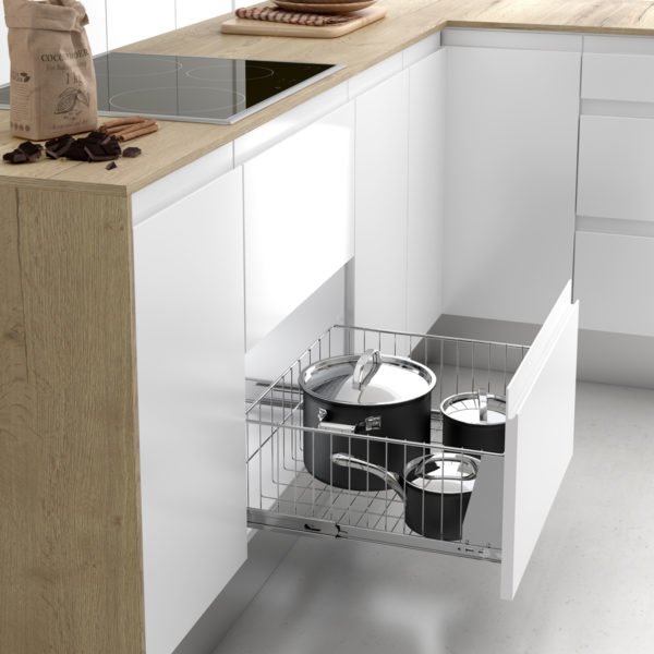 Pull-out saucepan basket "Menage confort CLASSIC"