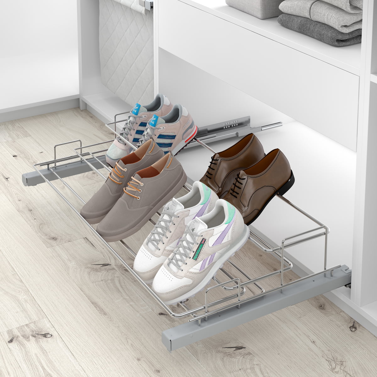 Buy Sneaker Throne Shoe Rack With Lights Sleek Wood Shoe Shelf With Sliding  Doors Premium Shoe Organizers and Shoe Storage for Closets Online in India  - Etsy