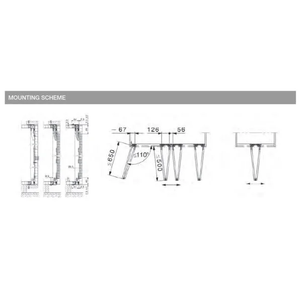 Folding door system “HAWA MULTIFOLD 30”