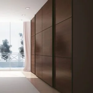 Cinetto PS48 System for Wardrobes with Overlapping Sliding Doors