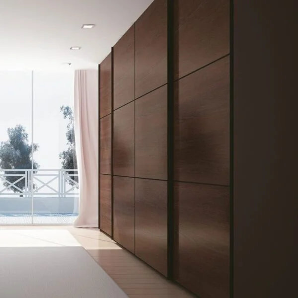 Cinetto PS48 System for Wardrobes with Overlapping Sliding Doors