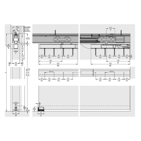 Hawa Junior 80 B Pocket Sliding Interior Pocket Door System | Gamma ...