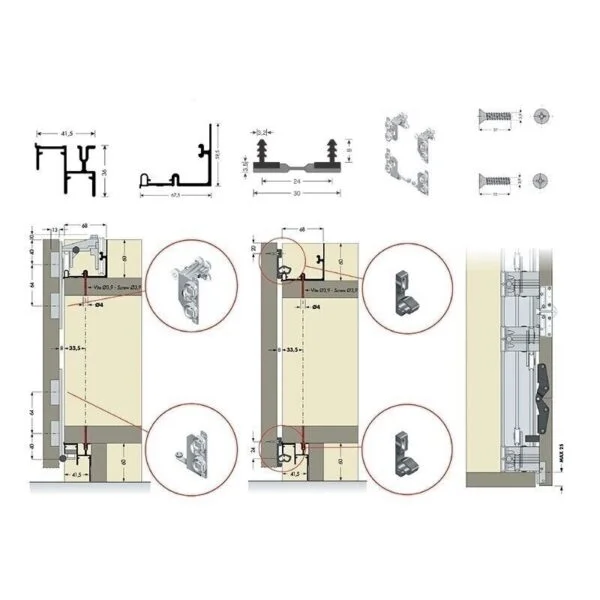 Folding doors system PS11 6