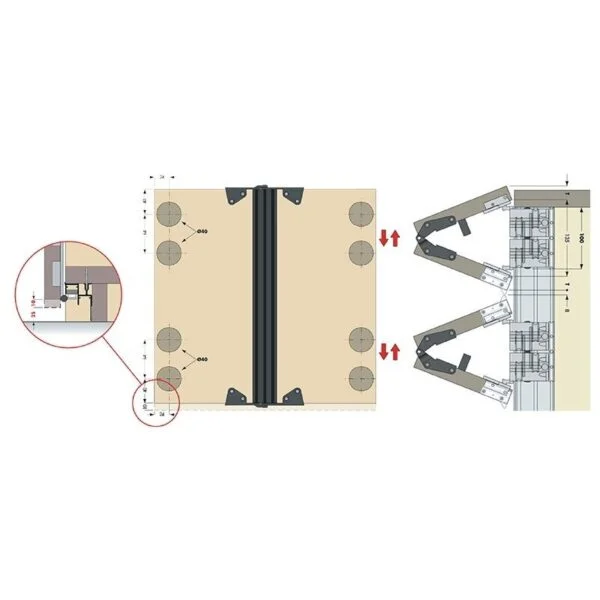 Folding doors system PS11 2