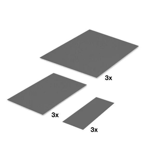 Non-slip mat set for "PLENO PLUS" with "FIORO" system 3