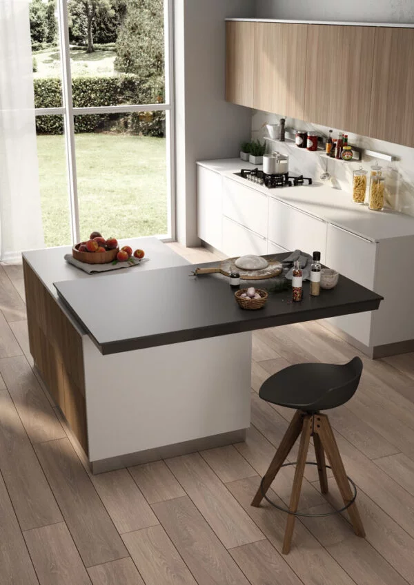 Twice Top – Sliding top on both sides of the kitchen island
