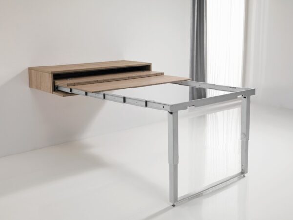 Mensola Party – Double-leg pull-out table from a drawer