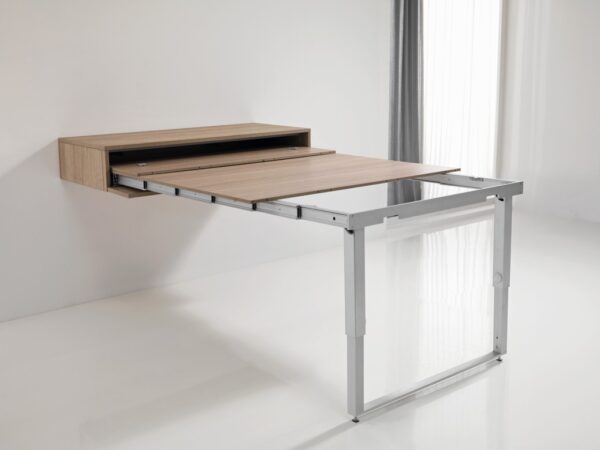 Mensola Party – Double-leg pull-out table from a drawer