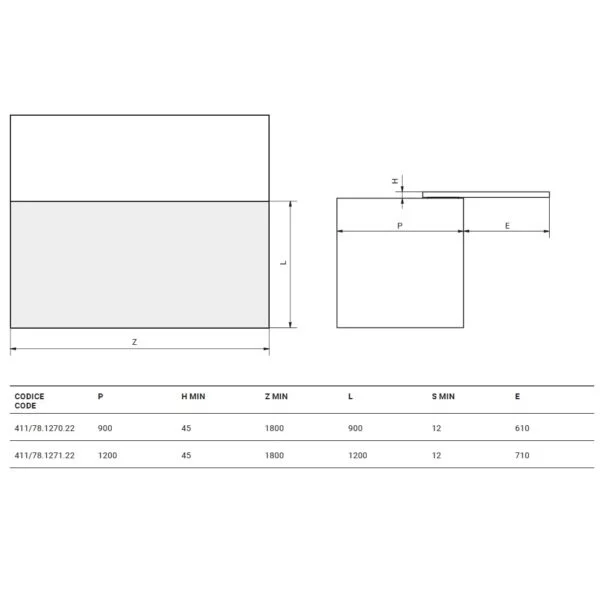 Top 33 – Extra thin sliding table top