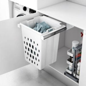 Pull out basket for laundry