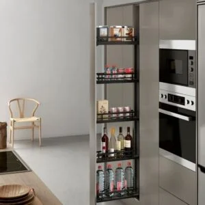 PULL-OUT SYSTEM „MENAGE CONFORT“ FOR NARROW CABINET