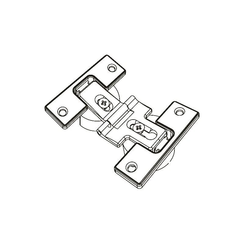 Adjustable hinge for folding wooden doors 1