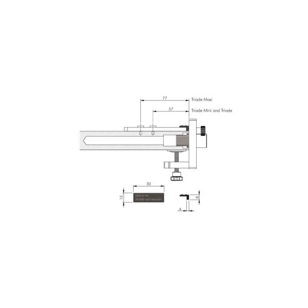 Spacer for security lock. jig for TRIADE SYSTEM. 4