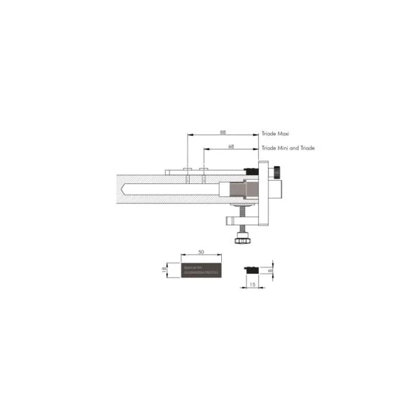 Spacer for security lock. jig for TRIADE SYSTEM. 6