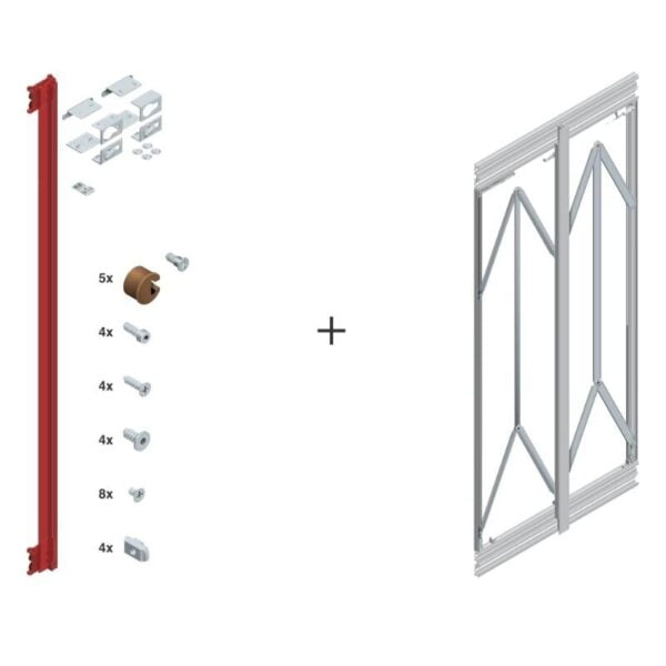Cinetto PS66 Sliding system for retractable wooden doors 4