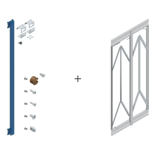 Cinetto PS66 Sliding system for retractable glass doors 6