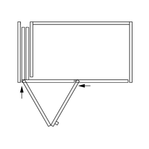 Hawa Folding Concepta III - Hardware for bi-folding cabinet pocket doors 5