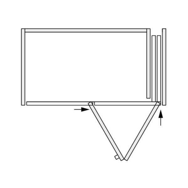 Hawa Folding Concepta III - Hardware for bi-folding cabinet pocket doors 4