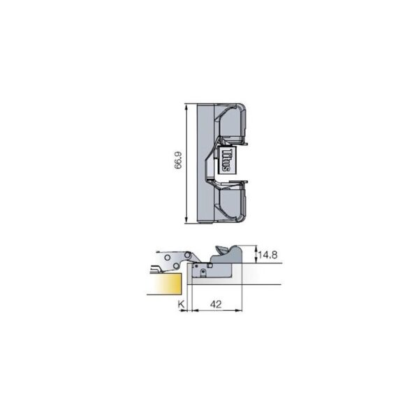 Soft-close for TITUS B-TYPE hinges 4